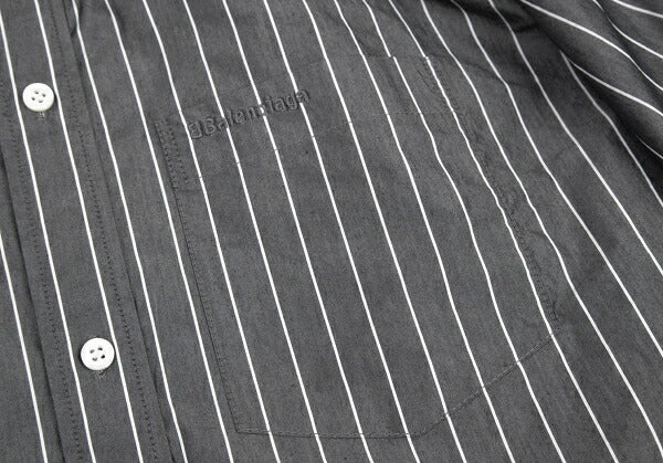 BALENCIAGA Twist Big Silhouette Button Down Gray Size 42