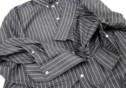 BALENCIAGA Twist Big Silhouette Button Down Gray Size 42