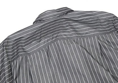 BALENCIAGA Twist Big Silhouette Button Down Gray Size 42