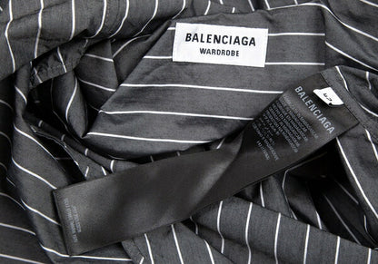BALENCIAGA Twist Big Silhouette Button Down Gray Size 42
