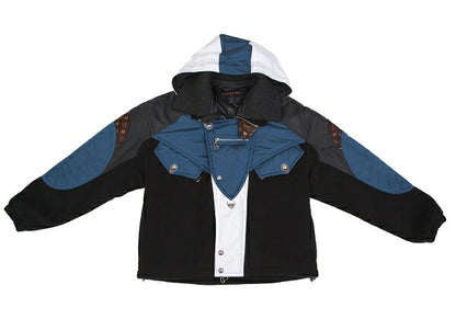 Louis Vuitton Monogram Oversized Ski Black Blue Jacket Size 38