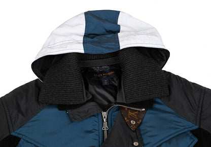 Louis Vuitton Monogram Oversized Ski Black Blue Jacket Size 38