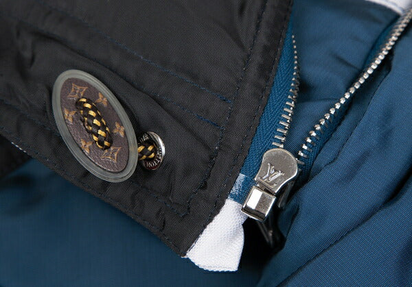 Louis Vuitton Monogram Oversized Ski Black Blue Jacket Size 38