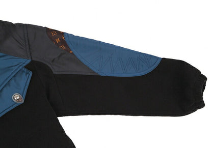 Louis Vuitton Monogram Oversized Ski Black Blue Jacket Size 38