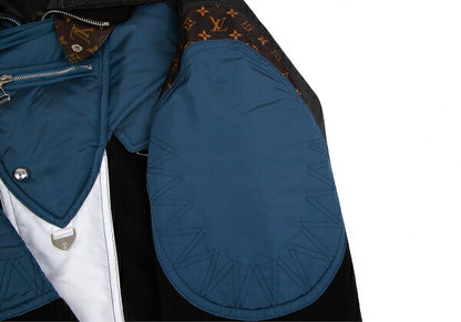 Louis Vuitton Monogram Oversized Ski Black Blue Jacket Size 38