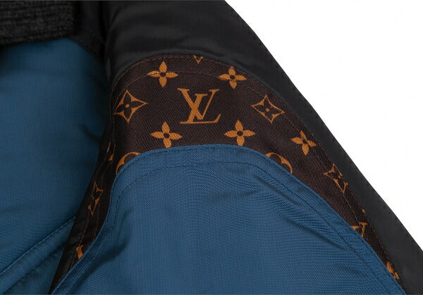Louis Vuitton Monogram Oversized Ski Black Blue Jacket Size 38