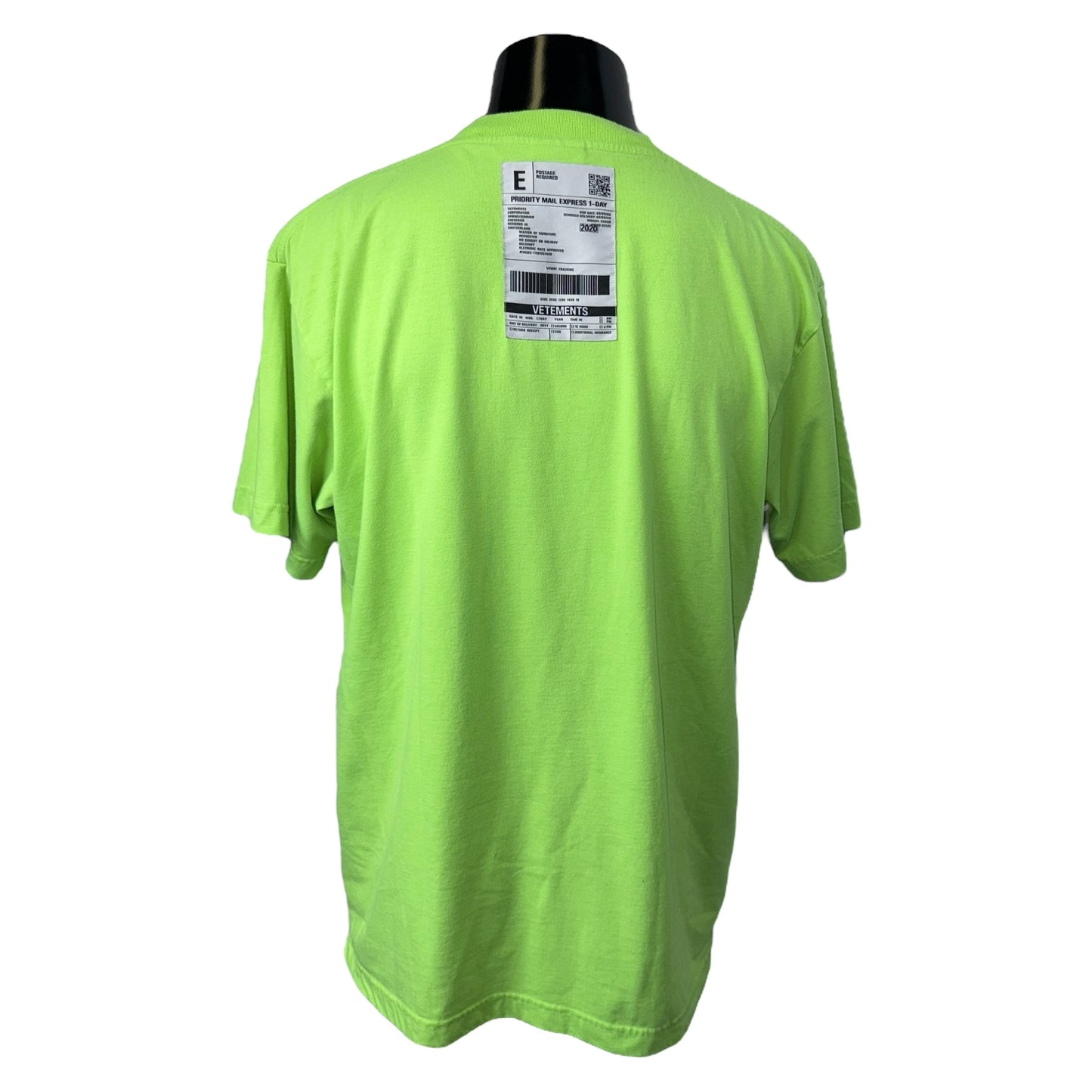 Vetements Logo Print T-Shirt Green Size S