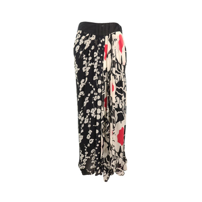 KENZO Black White Red Midi Skirt