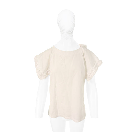 COMME des GARCONS 2014 S/S White Cotton Dress Size S