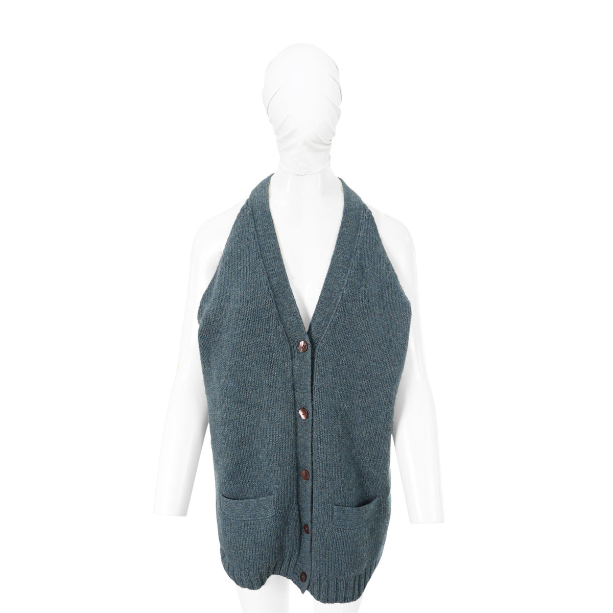 Maison Martin Margiela 97AW Wool Vest Blue Size M