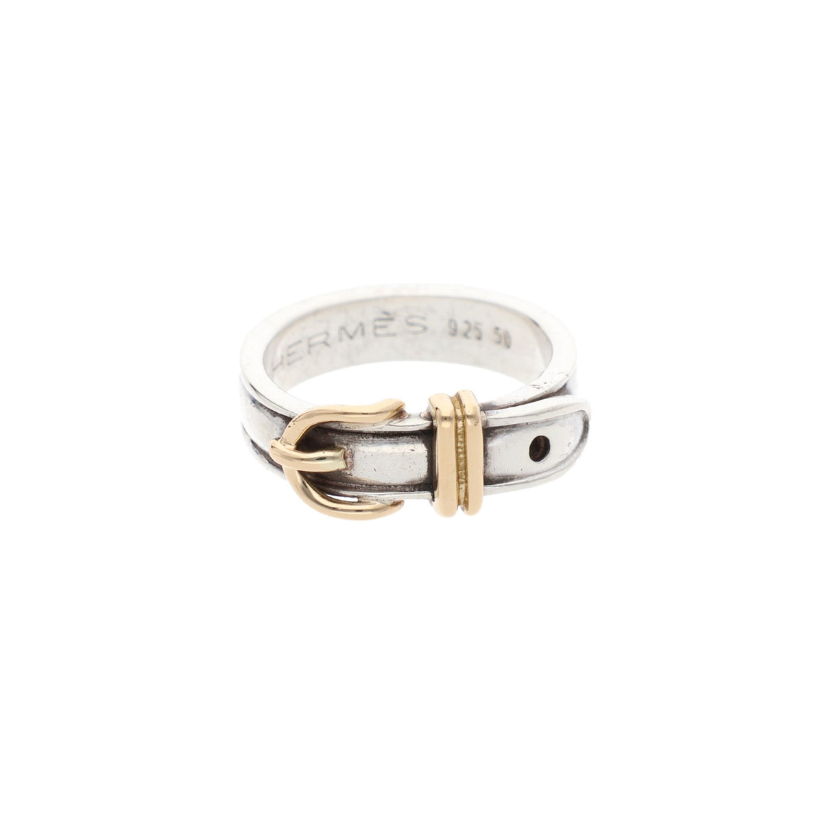 Hermes HERMÈS Silver Gold 925 Ring