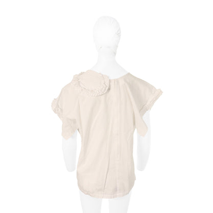 COMME des GARCONS 2014 S/S White Cotton Dress Size S