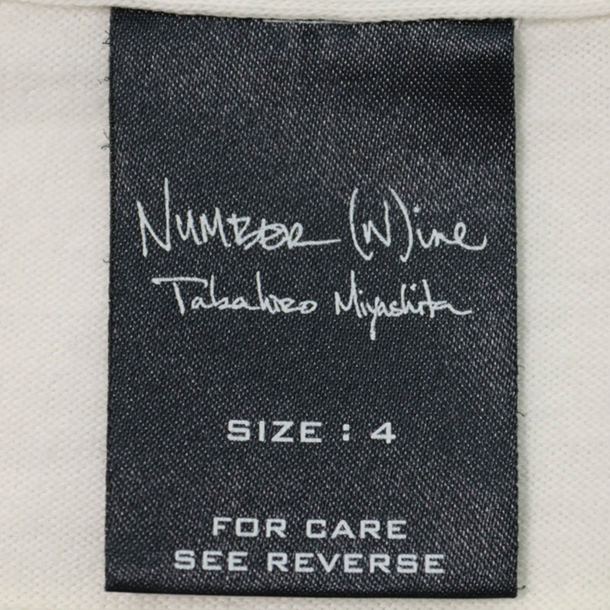 NUMBER (N)INE 2003SS-AW White Jacket Size 4