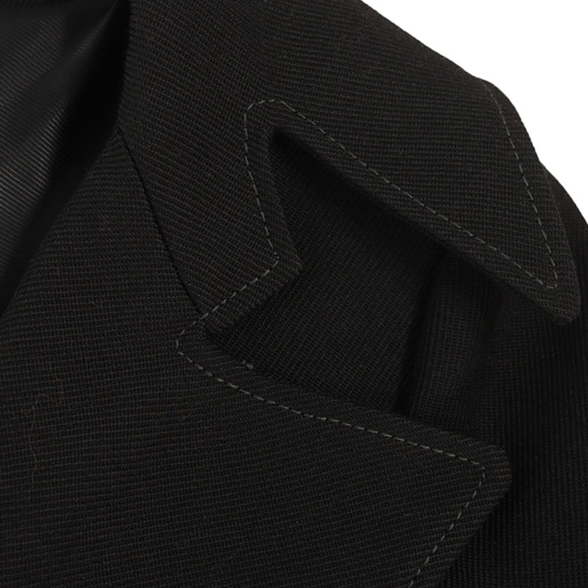Maison Martin Margiela 2015 A/W Black Wool Coat Size 44