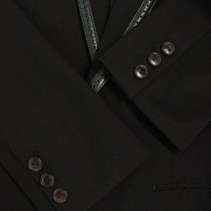 NUMBER (N)INE 2006 A/W Black Wool Suede Jacket Size 1