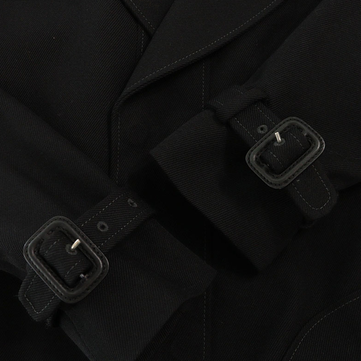 Maison Martin Margiela 2015 A/W Black Wool Coat Size 44