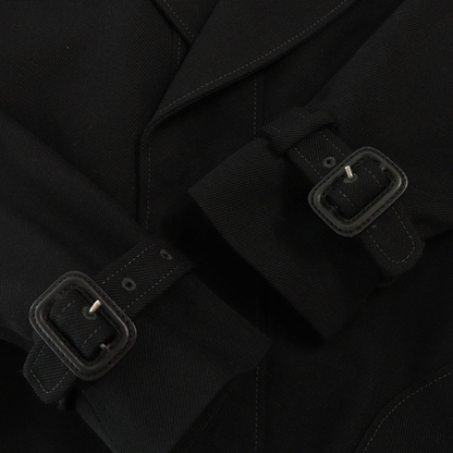 Maison Martin Margiela 2015 A/W Black Wool Coat Size 44