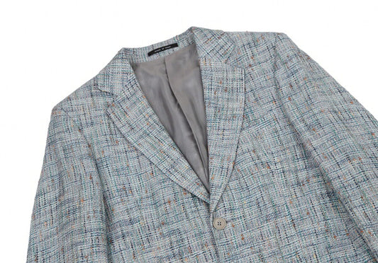EMPORIO ARMANI A-Line Fancy Tweed 2B Jacket Size 46