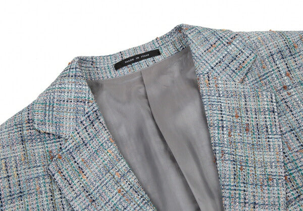 EMPORIO ARMANI A-Line Fancy Tweed 2B Jacket Size 46