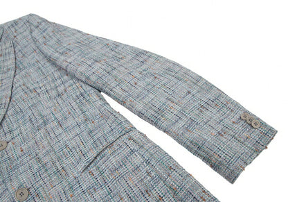 EMPORIO ARMANI A-Line Fancy Tweed 2B Jacket Size 46