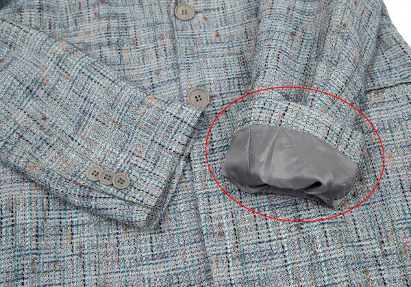 EMPORIO ARMANI A-Line Fancy Tweed 2B Jacket Size 46