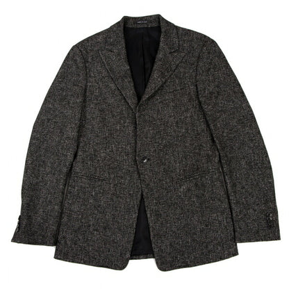 EMPORIO ARMANI JUDE LINE Melange Wool Jacket Black Size 46