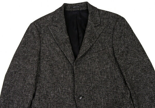 EMPORIO ARMANI JUDE LINE Melange Wool Jacket Black Size 46