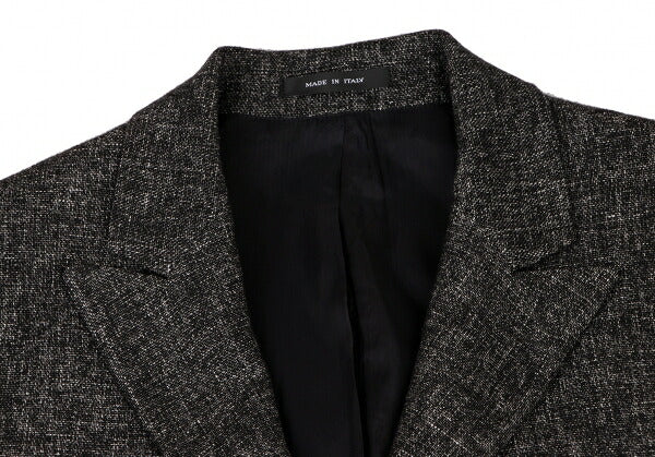 EMPORIO ARMANI JUDE LINE Melange Wool Jacket Black Size 46