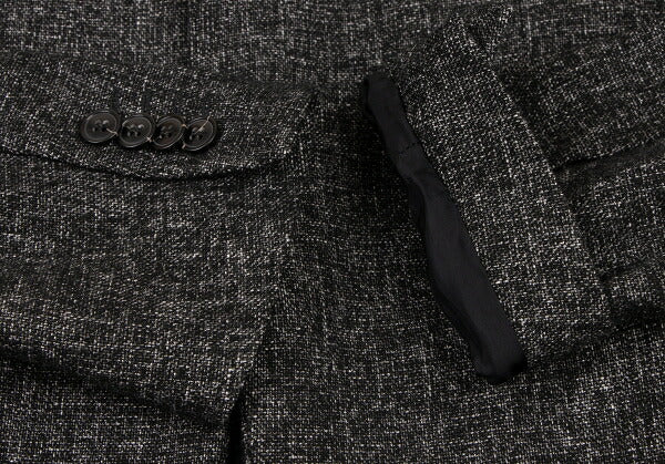EMPORIO ARMANI JUDE LINE Melange Wool Jacket Black Size 46
