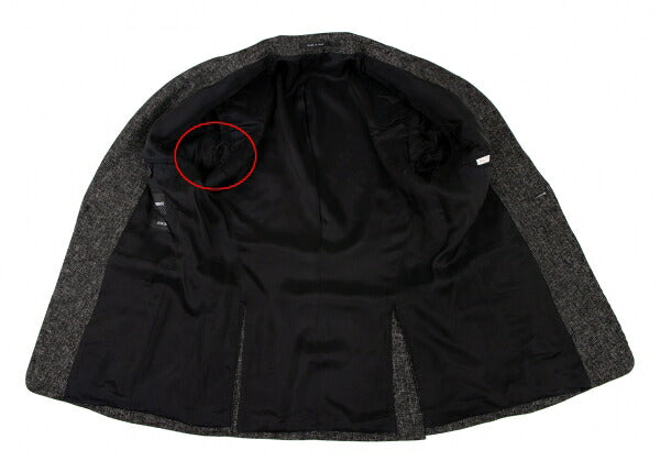 EMPORIO ARMANI JUDE LINE Melange Wool Jacket Black Size 46