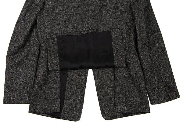EMPORIO ARMANI JUDE LINE Melange Wool Jacket Black Size 46