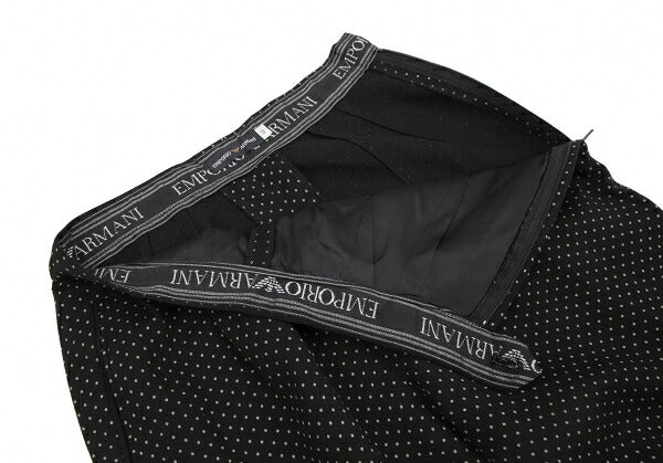 EMPORIO ARMANI Pindot Two-Tuck Pants Black Size 42