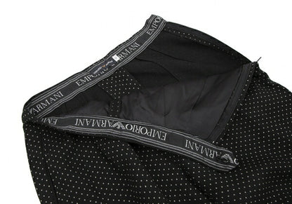 EMPORIO ARMANI Pindot Two-Tuck Pants Black Size 42