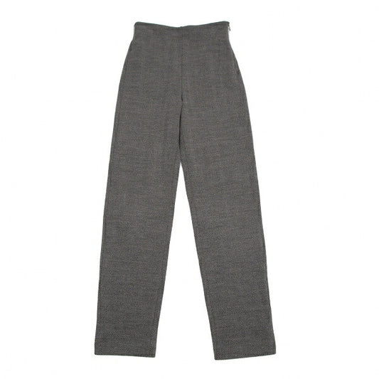 EMPORIO ARMANI Herringbone Knit Pants Gray Size 42