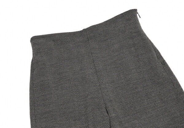 EMPORIO ARMANI Herringbone Knit Pants Gray Size 42