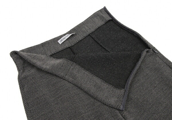 EMPORIO ARMANI Herringbone Knit Pants Gray Size 42