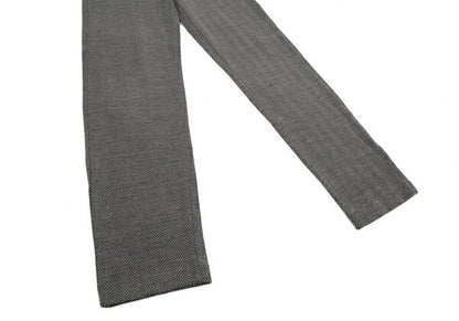 EMPORIO ARMANI Herringbone Knit Pants Gray Size 42