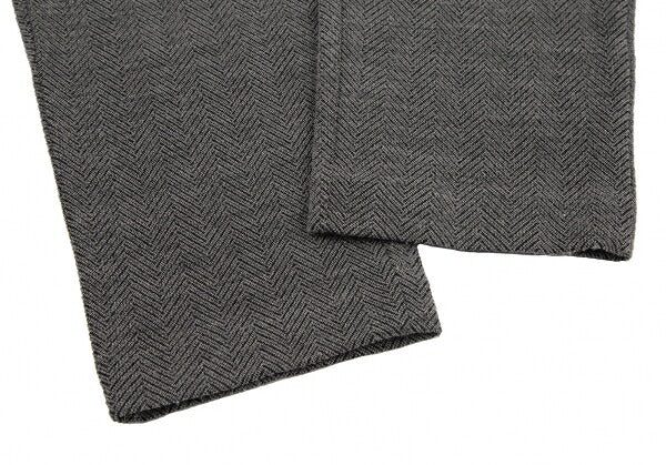 EMPORIO ARMANI Herringbone Knit Pants Gray Size 42