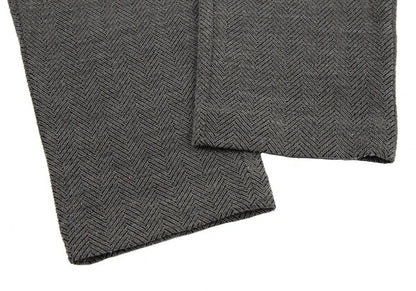 EMPORIO ARMANI Herringbone Knit Pants Gray Size 42