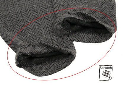 EMPORIO ARMANI Herringbone Knit Pants Gray Size 42