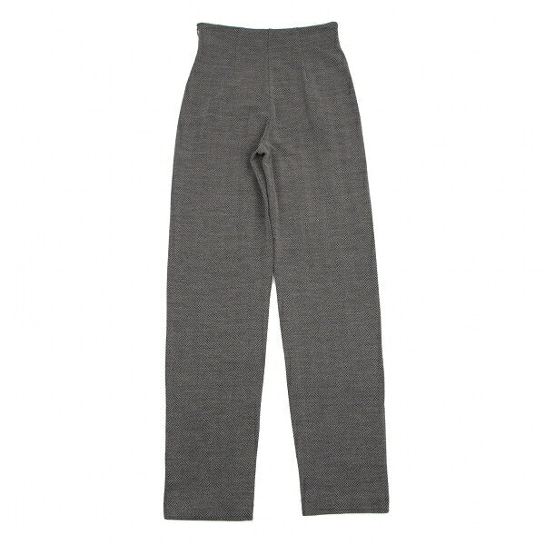 EMPORIO ARMANI Herringbone Knit Pants Gray Size 42