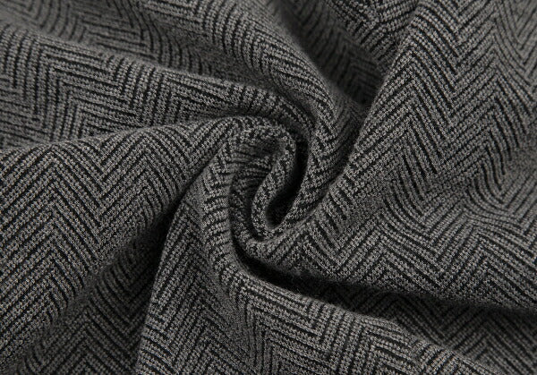 EMPORIO ARMANI Herringbone Knit Pants Gray Size 42