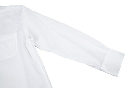 EMPORIO ARMANI Cotton Dobby Button-Down Shirt White Size 42