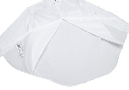 EMPORIO ARMANI Cotton Dobby Button-Down Shirt White Size 42