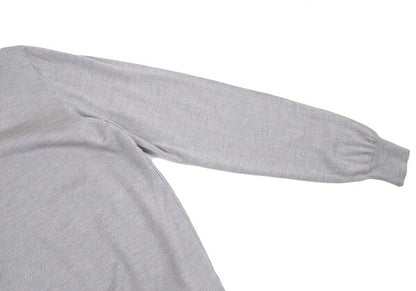 ARMANI COLLEZIONI Wool V-Neck Sweater Gray Size L