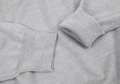 ARMANI COLLEZIONI Wool V-Neck Sweater Gray Size L