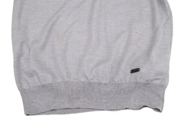 ARMANI COLLEZIONI Wool V-Neck Sweater Gray Size L