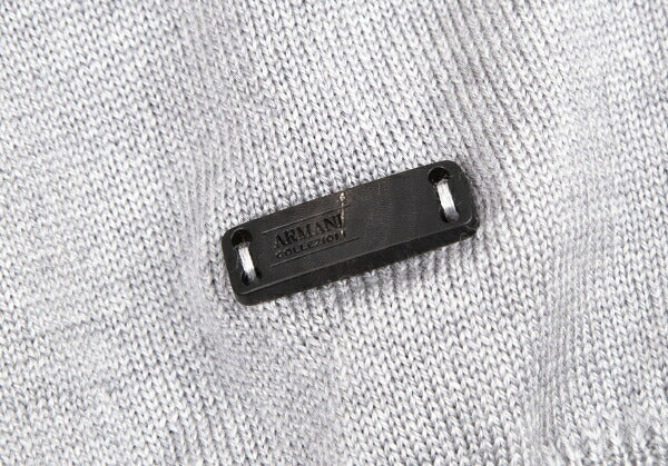 ARMANI COLLEZIONI Wool V-Neck Sweater Gray Size L