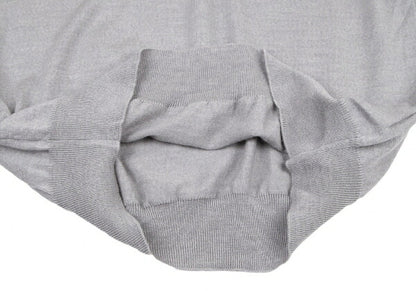 ARMANI COLLEZIONI Wool V-Neck Sweater Gray Size L