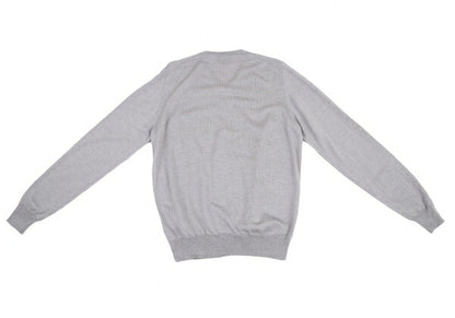 ARMANI COLLEZIONI Wool V-Neck Sweater Gray Size L